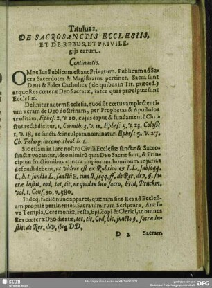 Titulus 2. De Sacrosanctis Ecclesiis, Et De Rebus, Et Privilegijs earum