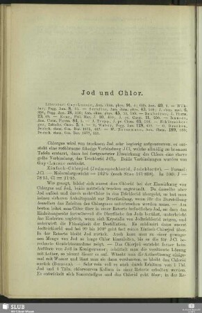 Jod und Chlor