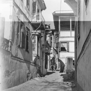 Griechenland. Thessaloniki. Blick in die Altstadt.