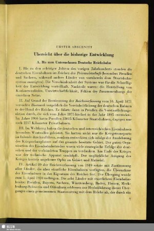 Erster Abschnitt. Übersicht über die bisherige Entwicklung