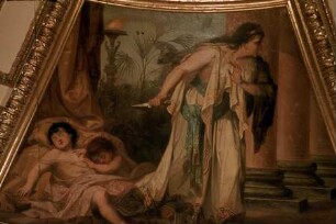 Deckengemälde — Medea, im Begriff ihre Kinder zu töten