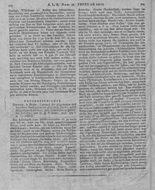 Krebs, J. P.: Lehrbuch der allgemeinen und besondern Naturgeschichte aller drey Reiche. Gießen: Heyer 1816