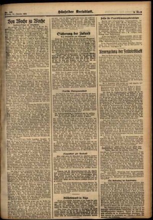 Zweite Ausgabe vom Montag, den 15. Oktober 1934.
