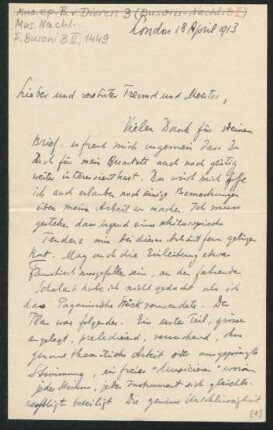 Brief an Ferruccio Busoni : 18.04.1913