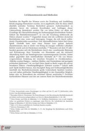 I.4 Erkenntnisziele und Methoden