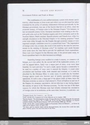 Goverment Policies and Trade in Money