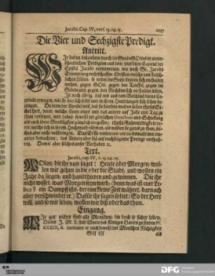 Die Vier und Sechzigste Predigt.