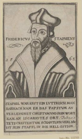 Bildnis des Fridericvs Staphilvs