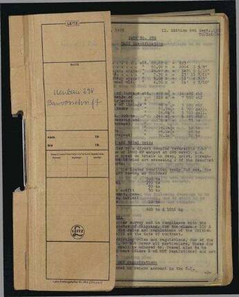 Hull Specification. Yard No. 298