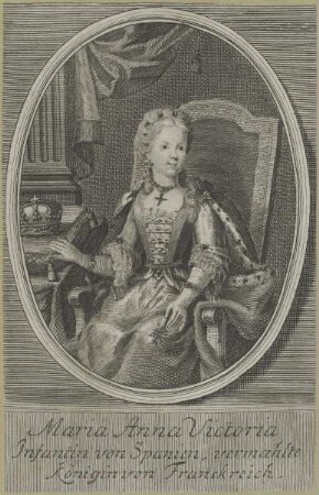Bildnis der Maria Anna Victoria, Infantin von Spanien, Königin von Frankreich