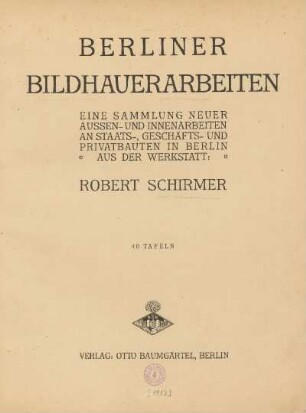 Bücherei d. Kgl. S Bauschule Dresden