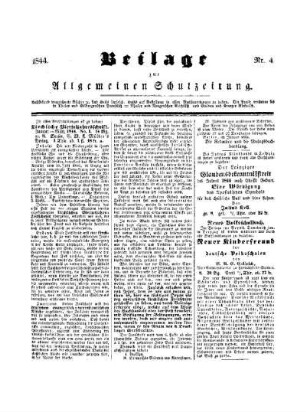 Beilage zur Allgemeinen Schulzeitung