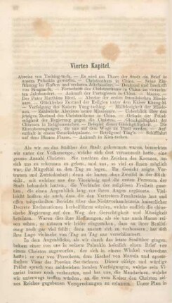 Viertes Kapitel. Abreise von Tsching-tu-fu ...