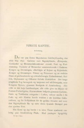 Foerste kapitel
