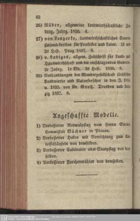 Angeschaffte Modelle