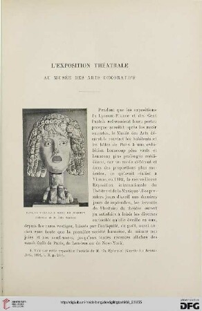 3. Pér. 40.1908: L' exposition théatrale au Musée des Arts décoratifs