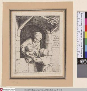 [Die Mutter mit zwei Kindern; Mother with two children; La mère et les deux enfans]