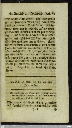 Zuversicht zu Gott, um der Erlösung Jesu willen