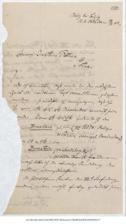 Brief von Reinhold Grundemann an Justus Perthes' Geographische Anstalt  : Mörz bei Belzig, 28.10.1869