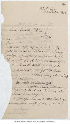 Brief von Reinhold Grundemann an Justus Perthes' Geographische Anstalt <Gotha> : Mörz bei Belzig, 28.10.1869