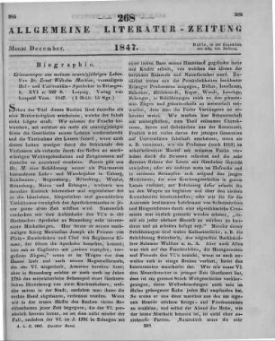 Martius, E. W.: Erinnerungen aus meinem neunzigjährigen Leben. Leipzig: Voß 1847