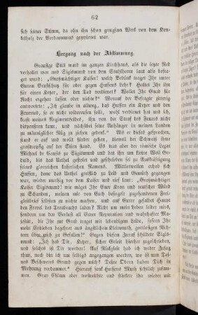 62-68, Hergang nach der Abstimmung; Hussens Abschiedsbrief