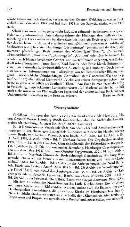 Veröffentlichungen des Archivs des Kirchenkreises Alt-Hamburg, hrsg. von Gerhard Paasch : Hamburg, Archiv des Kirchenkreises Alt-Hamburg, 1996ff.