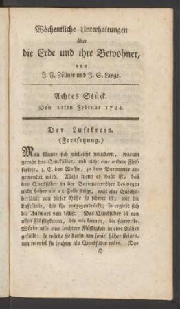 Achtes Stück