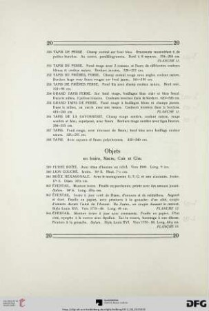 Objets en ivoire, nacre, cuir et cire (Nr. 359-379)