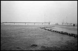 Fehmarnsund: neue Fehmarnsundbrücke von Südosten
