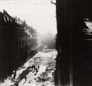 Zerstörungen Zweiter Weltkrieg - Stadtgebiet. Rüppurrer Straße