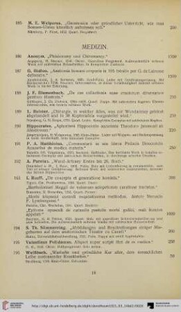 Medizin (Nr. 186-198)