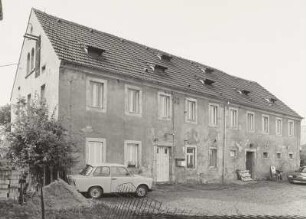 Mobschatz-Rennersdorf, Stauseeweg 1. Bauernhof. Wohnstallhaus (bez. 1858)