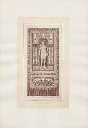 Wandgemälde von Ludwig II. der Eiserne, Landgraf von Thüringen, zwischen der II. und III. Bogenstellung im großen Wartburgsaal