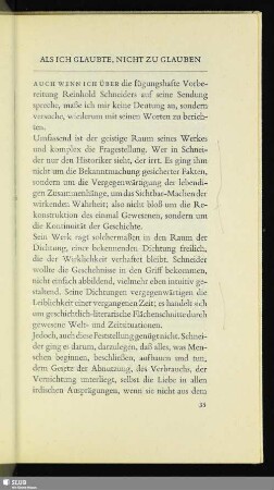 Als Ich Glaubte, Nicht Zu Glauben