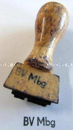 Stempel "BV Mbg"