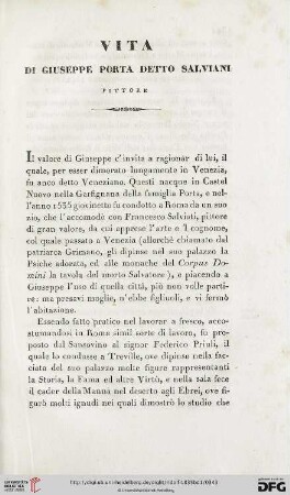 Vita di Giuseppe Porta detto Salvani
