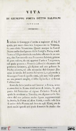 Vita di Giuseppe Porta detto Salvani