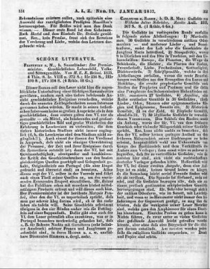 Belani, H. E. R.: Der Premierminister. Frankfurt a. M.: Sauerländer 1835