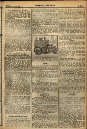 Zweite Ausgabe vom Donnerstag, den 05. Januar 1928.