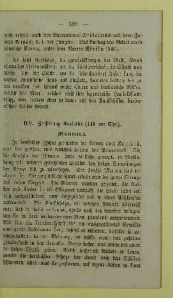 102. Zerstörung Korinths (146 vor Chr.)