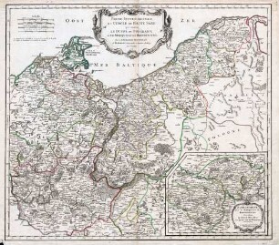 Partie Septentrionale du Cercle de Haute-Saxe ; qui contient le Duché De Poméranie et le Marquisat de Brandebourg