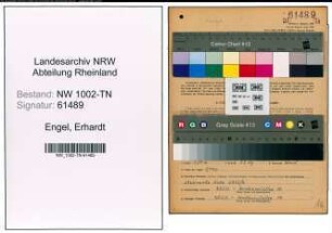 Entnazifizierung Erhardt Engel , geb. 02.05.1897 (Kontrolleur)