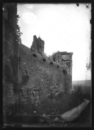 Teil der Burgmauer der Burg Wertheim