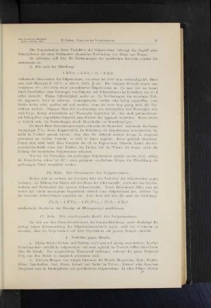 III. Reihe. Die Säurenatur der Salpetersäure.