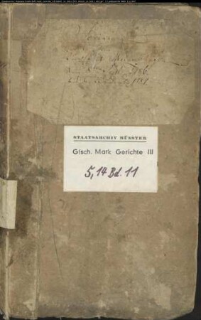 Belege zum Hypothekenbuch ("Scrinium") des Ksp. Meinerzhagen Bd. 11