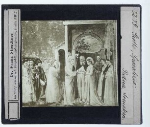 Giotto, Fresken in der Scrovegni-Kapelle,Giotto, Vermählung Mariens (Padua, Scrovegni),Giotto, Freskenzyklus des Marienlebens