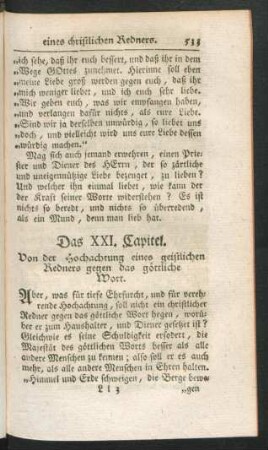 Das XXI. Capitel - Das XXIII. Capitel