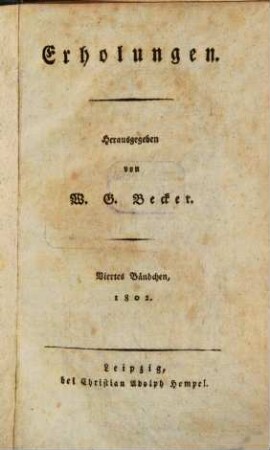 Erholungen. 1802, H. 4