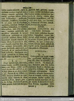 LXXII. Maxima Sanguinis Vulnere Effusio